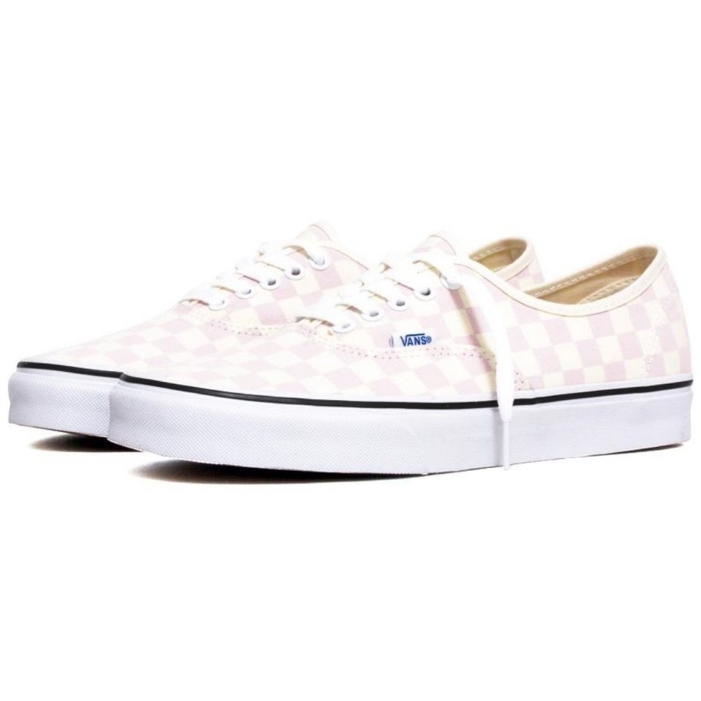 Vans Light Pink Checkered Shoes